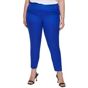 Calvin Klein Plus Size Linen Blend Pull On Pants